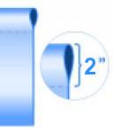 2" Pole Pocket Top Only
