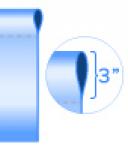 3" Pole Pocket Top Only